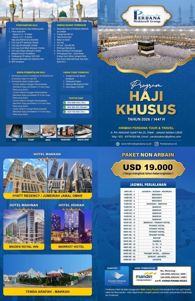 Haji Khusus 2026 1447 H
